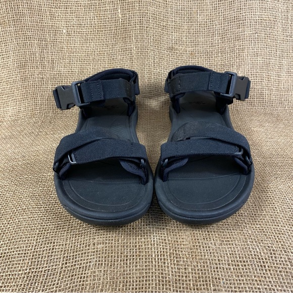 🛑SOLD🛑  Teva Black Sandals Water Sport Outdoors Tan Mens Size 11 - Picture 10 of 12